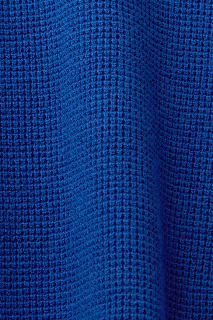 Bavlněný troyer na zip, BRIGHT BLUE, detail image number 5