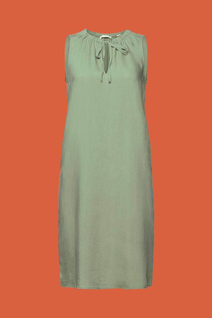 Šaty bez rukávů, elastický výstřih, PALE KHAKI, detail image number 6