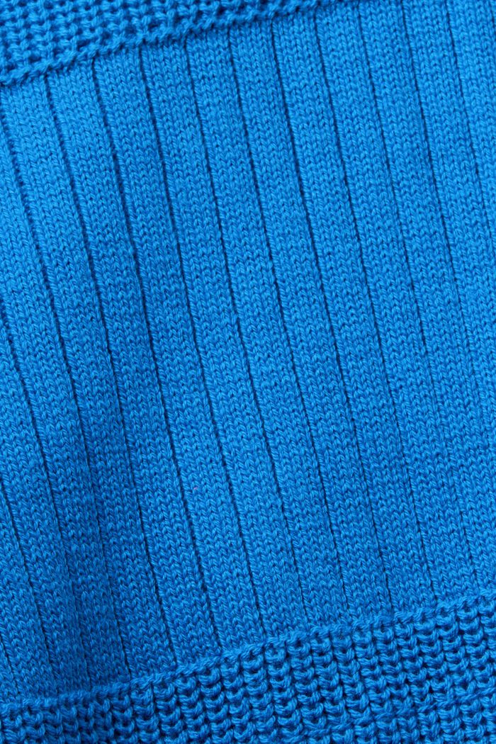 Pletený pulovr s různými vzory, BLUE, detail image number 6