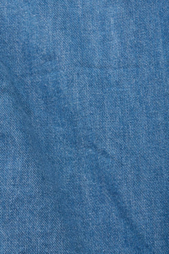 Krátká a široká denimová košile s krátkým rukávem, BLUE MEDIUM WASHED, detail image number 5
