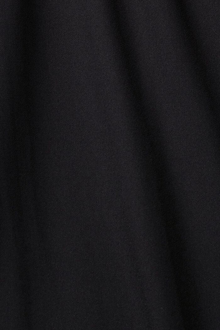 Krepové šaty s laserově řezanými detaily, BLACK, detail image number 5