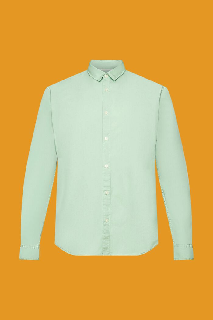Košile Slim Fit z udržitelné bavlny, PASTEL GREEN, detail image number 5