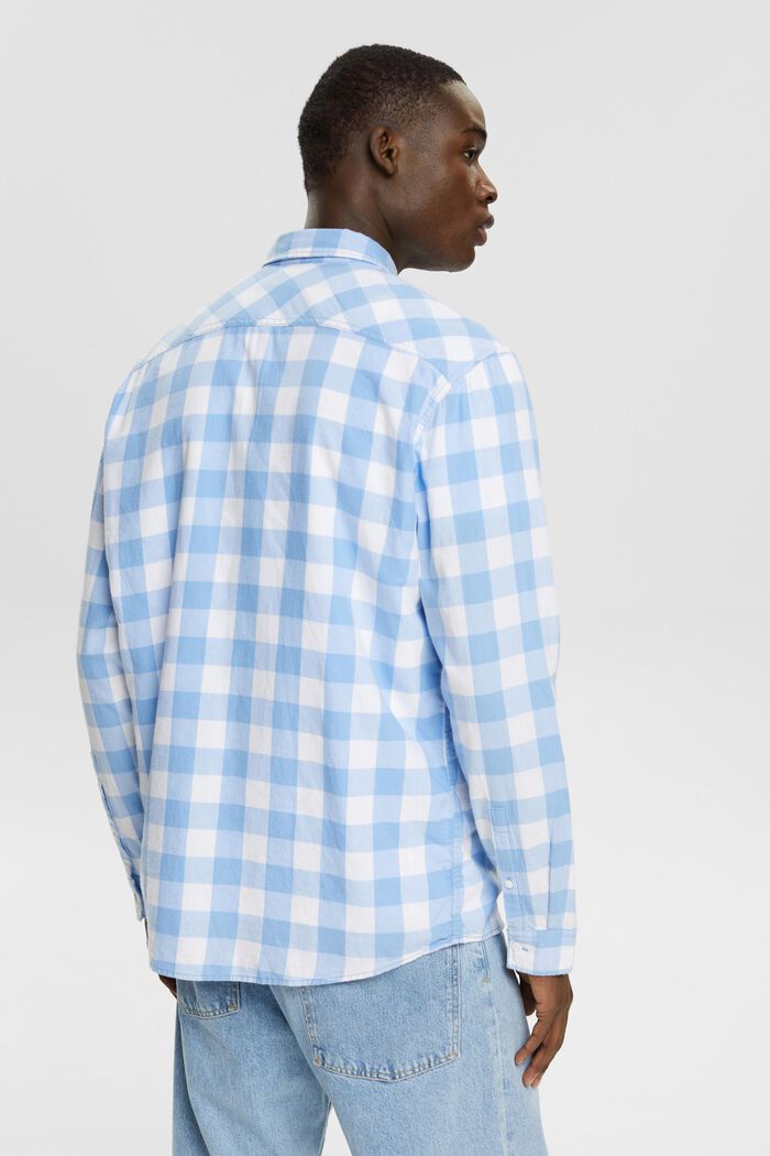 Flanelová košile z udržitelné bavlny s kárem vichy, BRIGHT BLUE, detail image number 3