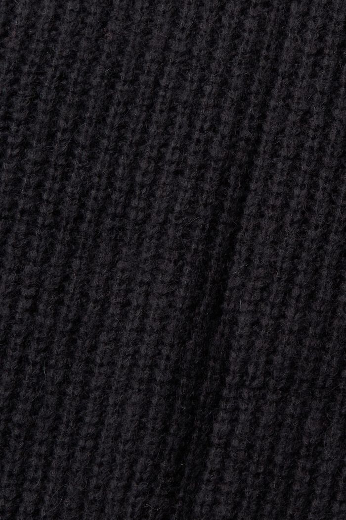 Pulovr z vlněné směsi, bez rukávů, BLACK, detail image number 1