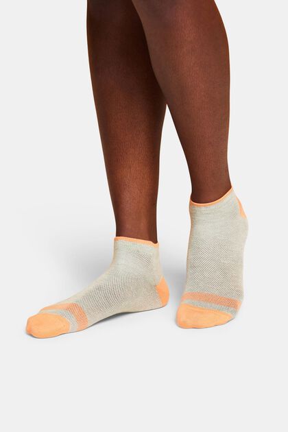 Nízké síťované ponožky, bio bavlna, 2 páry