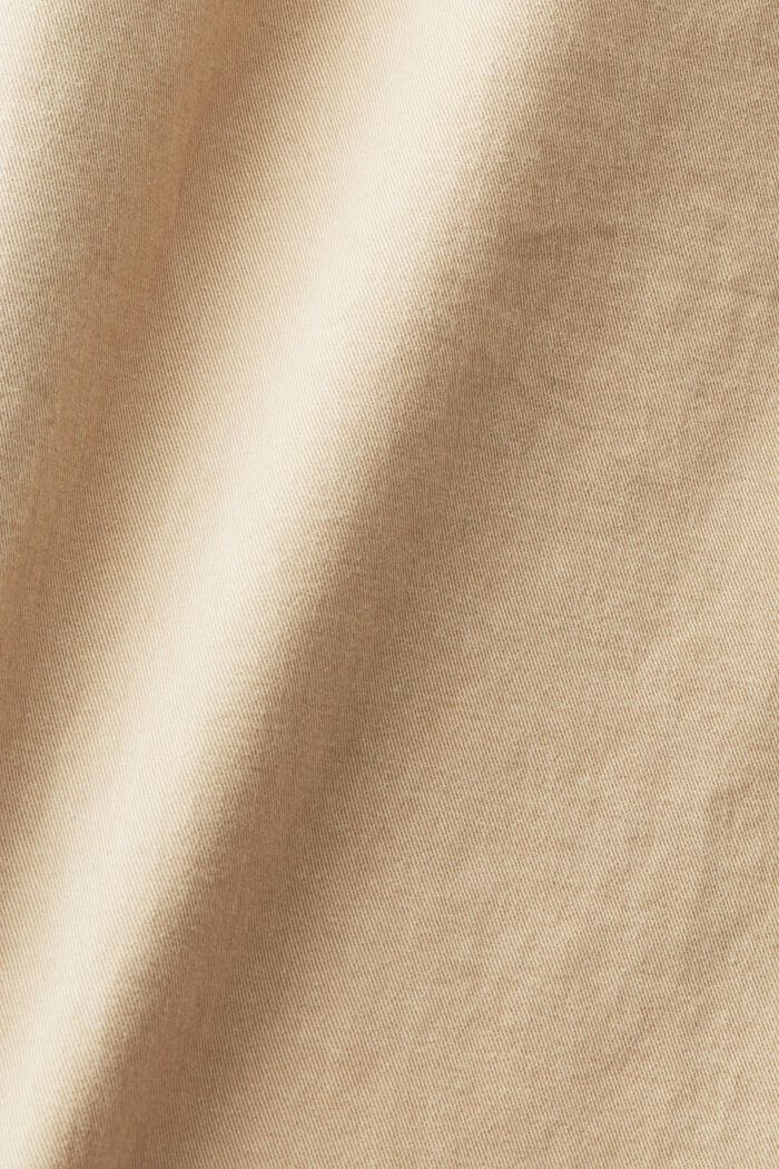 Chino kalhoty z bavlněného streče, SAND, detail image number 6