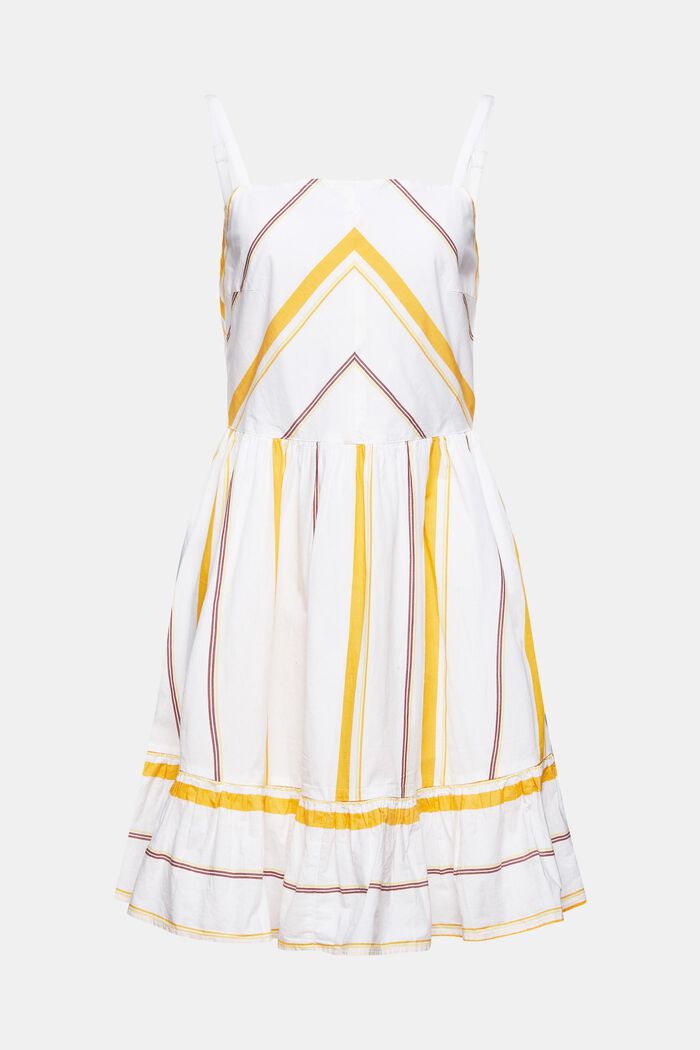 Šaty s vícebarevným proužkovaným vzorem, OFF WHITE, detail image number 7