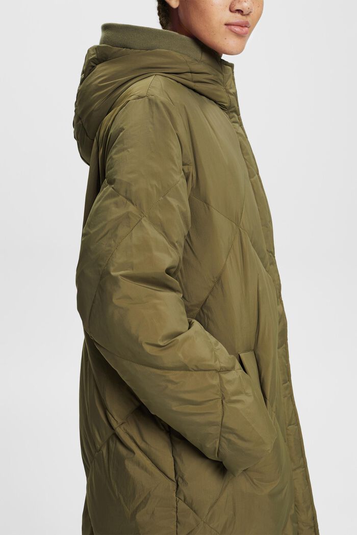 Kabát z prachového peří, KHAKI GREEN, detail image number 1