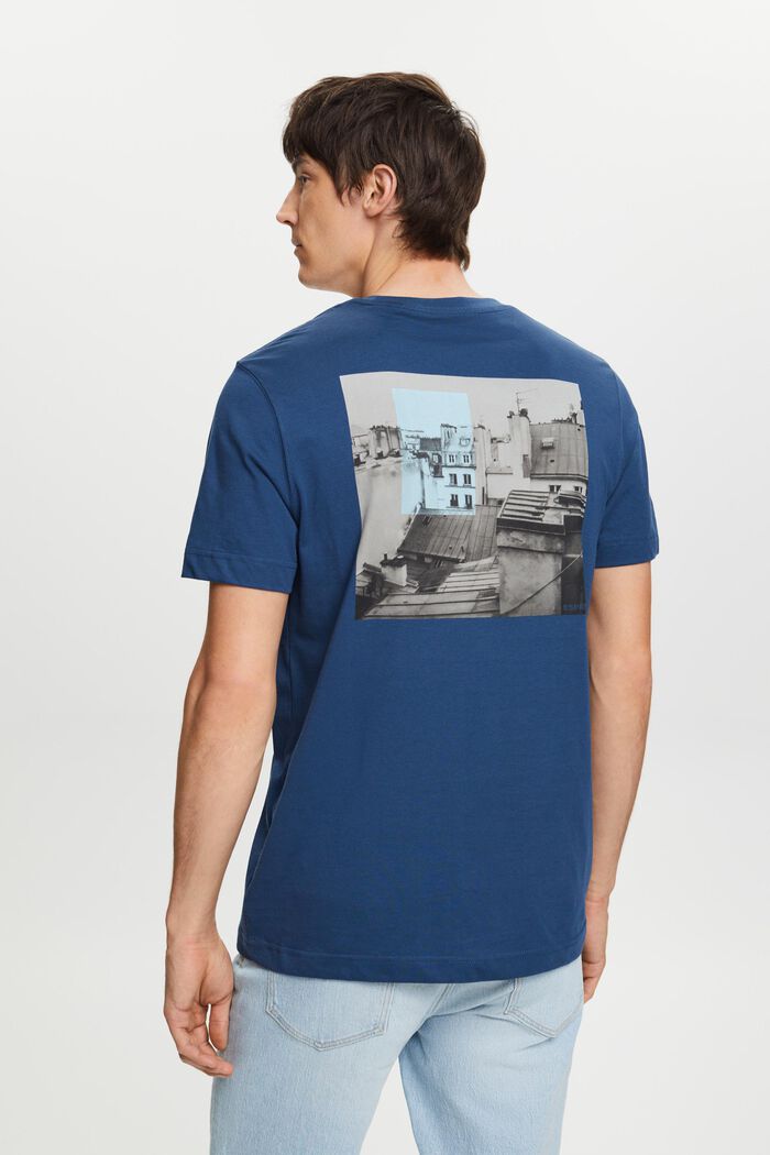 Tričko s předním a zadním potiskem, GREY BLUE, detail image number 3
