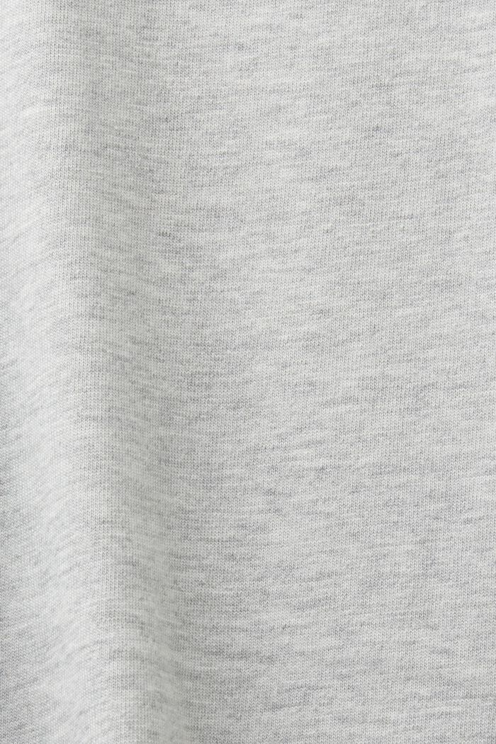 Tričko z bavlněného žerzeje, se šňůrkou na stažení, LIGHT GREY, detail image number 5