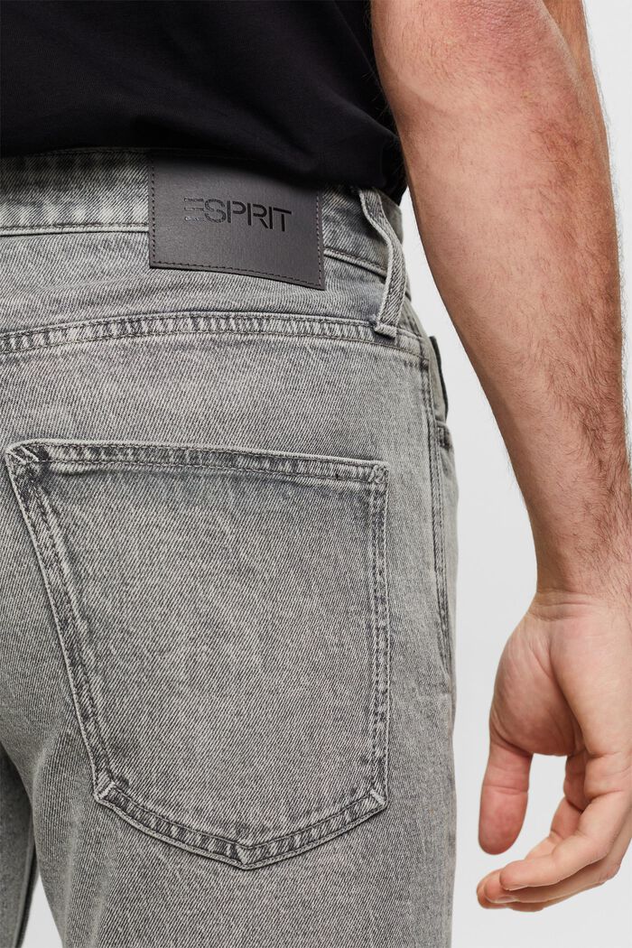 Slim džíny se střední výškou pasu, GREY LIGHT WASHED, detail image number 4