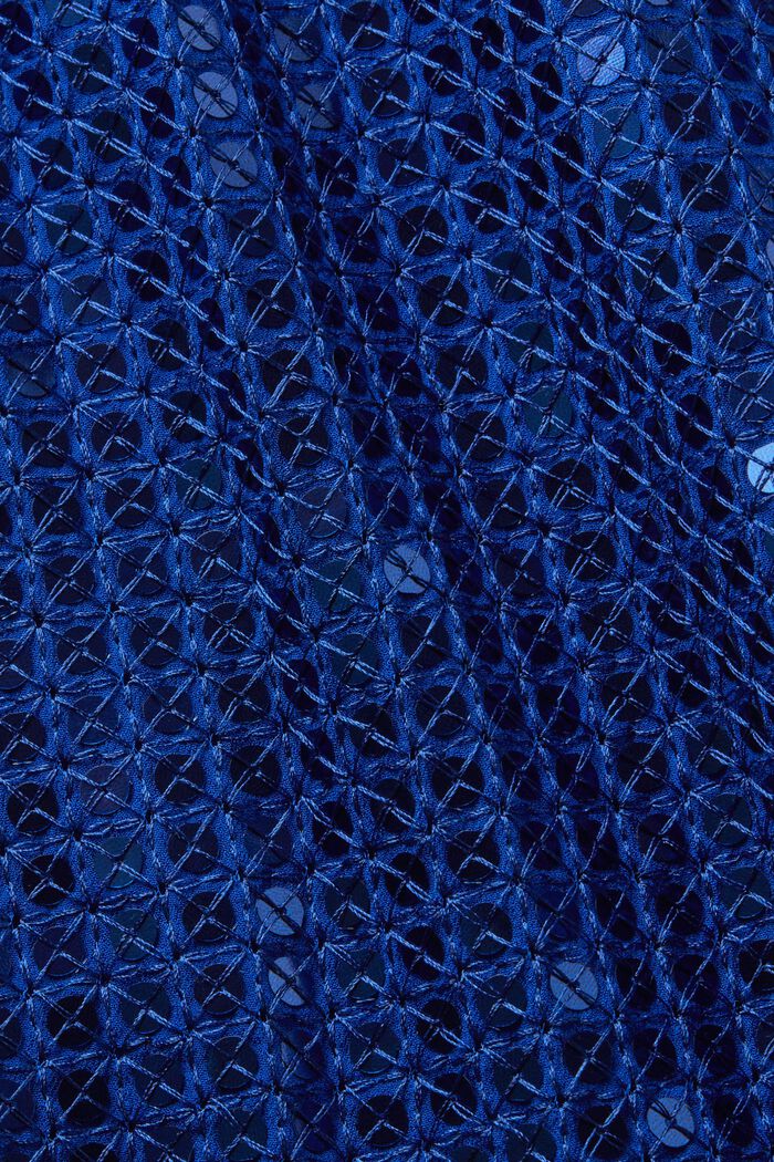 Halenka s krátkým rukávem a flitry, BRIGHT BLUE, detail image number 6