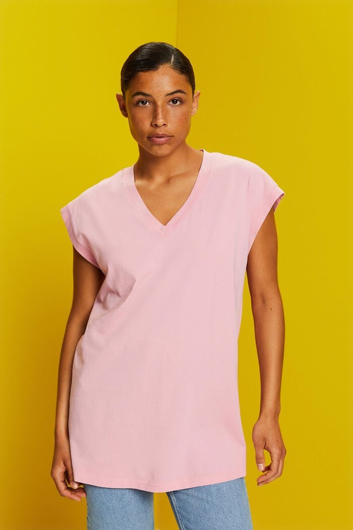 Dlouhé tričko, 100% bavlna, PINK, detail image number 4