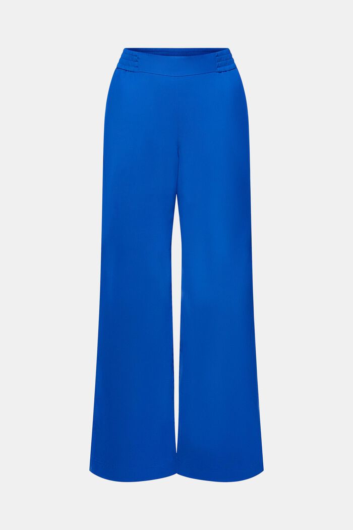 Široké keprové kalhoty bez zapínání, BRIGHT BLUE, detail image number 7