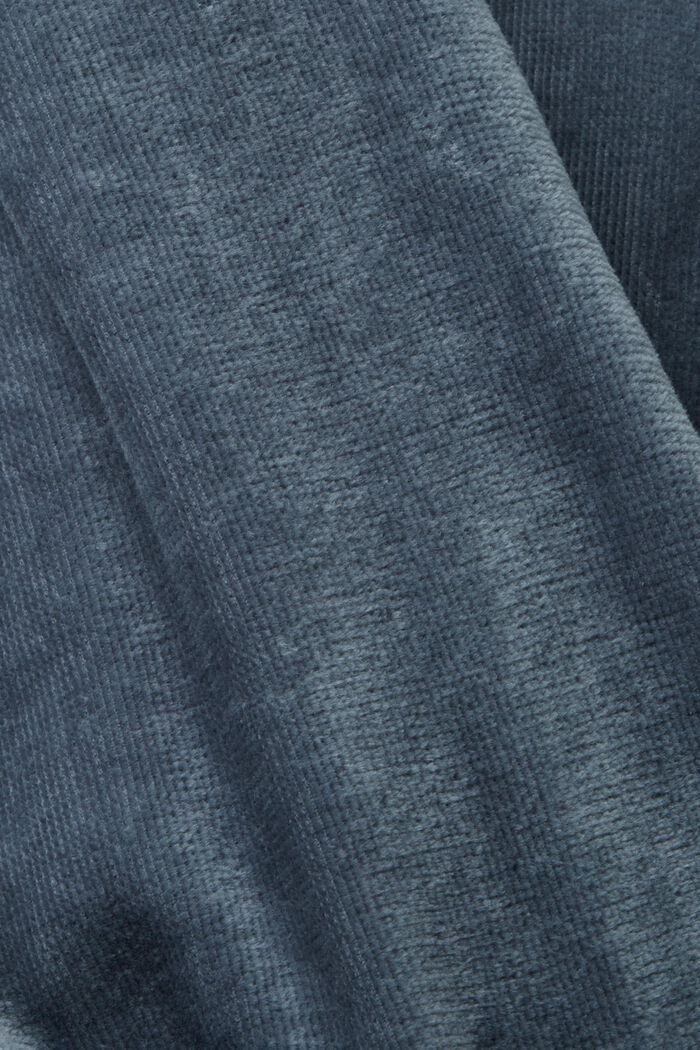 Sametový župan, 100% bavlna, GREY STEEL, detail image number 3