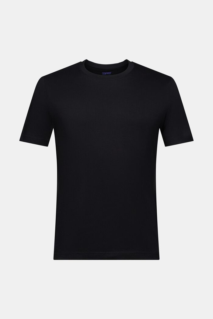 Žerzejové tričko z bio bavlny, BLACK, detail image number 5