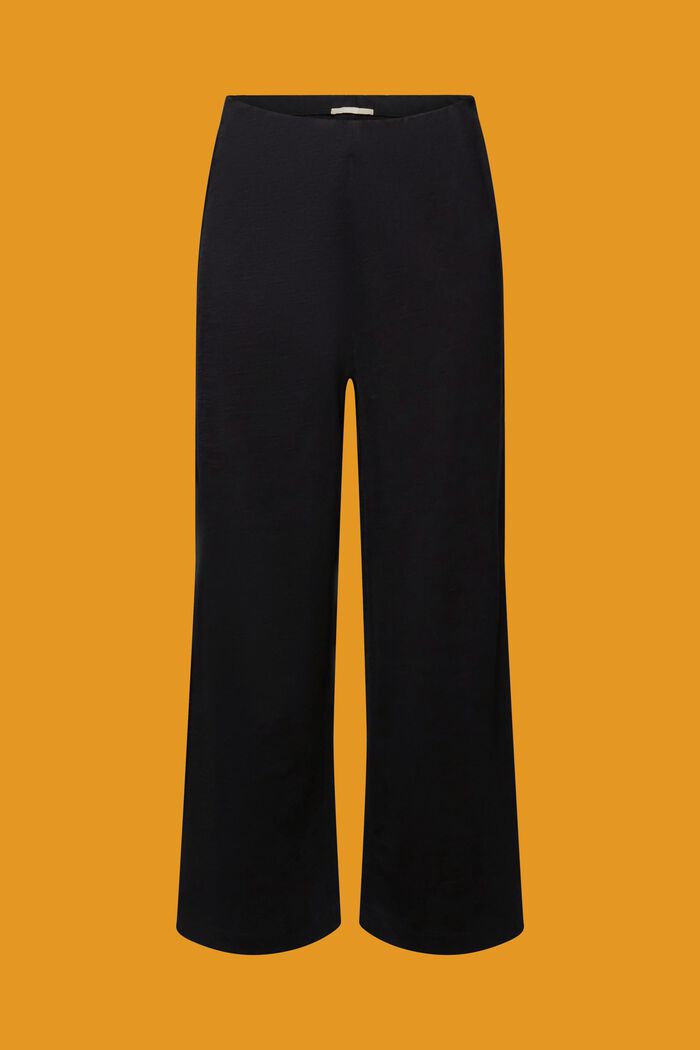 Žerzejová kalhotová sukně, 100% bavlna, BLACK, detail image number 6