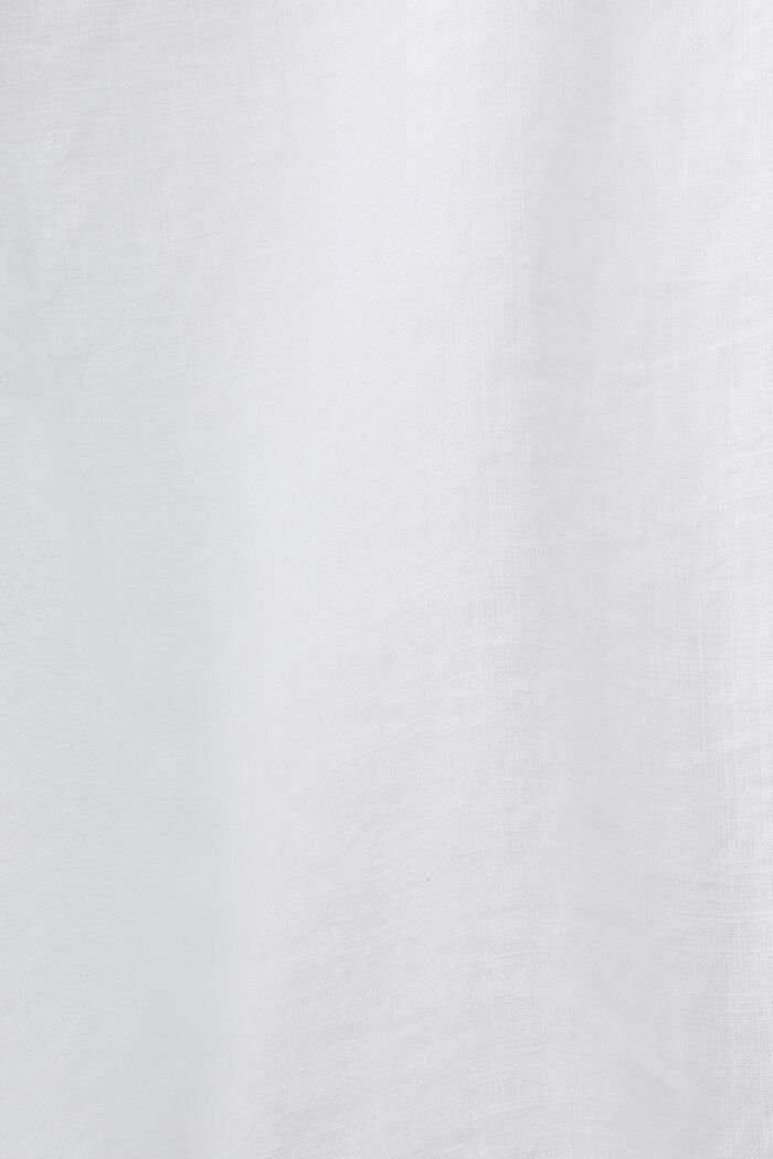 Halenka z udržitelné bavlny, krátký rukáv, WHITE, detail image number 4