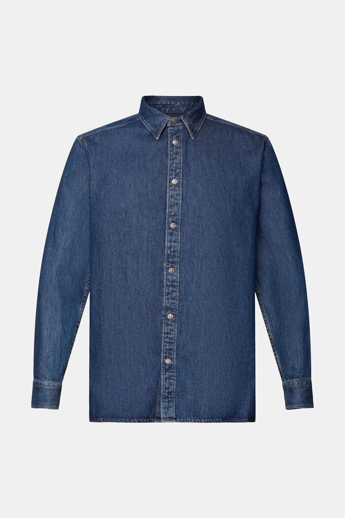 Džínová košile, 100% bavlna, BLUE MEDIUM WASHED, detail image number 5