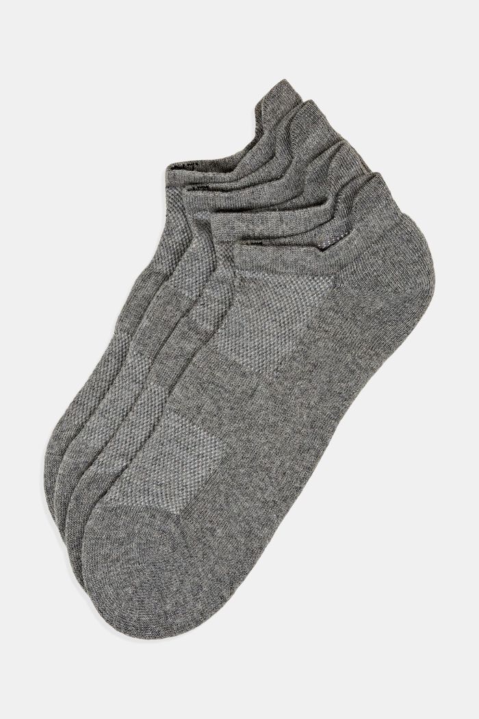 2 párů ponožek do tenisek, bio bavlna, GREY, detail image number 0
