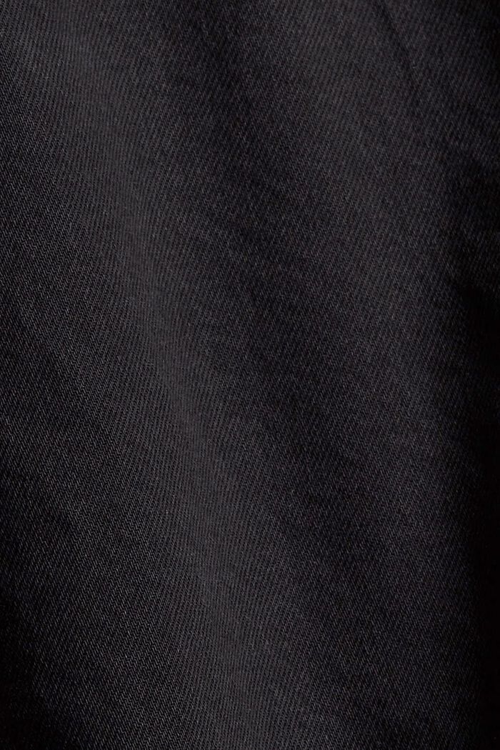 Džínové minisukně s pasem ve stylu paperbag, BLACK DARK WASHED, detail image number 4