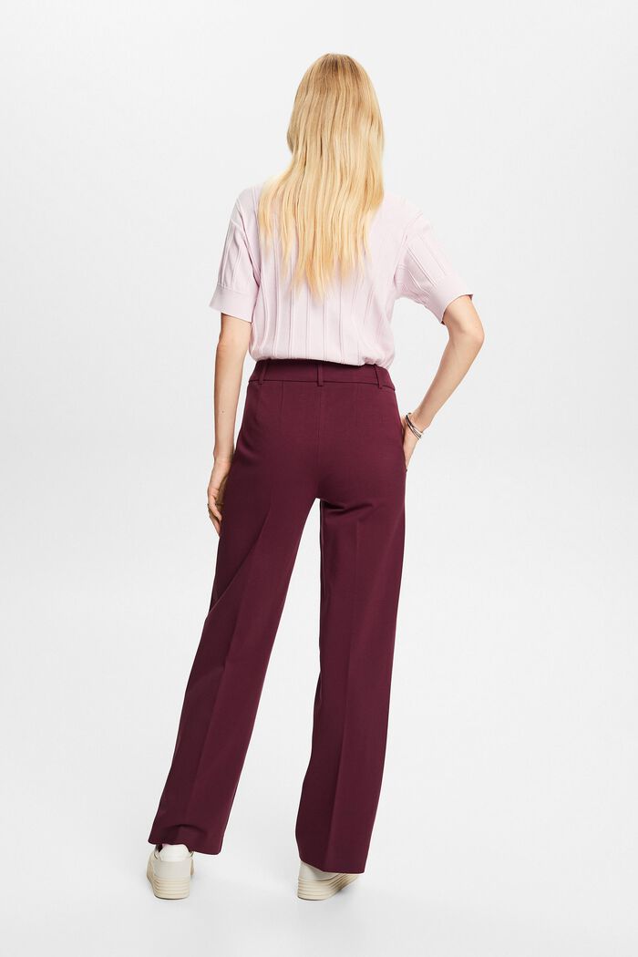 SPORTY PUNTO mix & match kalhoty s rovnými nohavicemi, AUBERGINE, detail image number 3