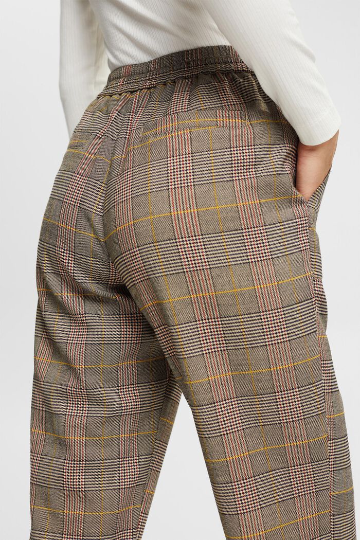 Kalhoty s károvaným vzorem, ANTHRACITE, detail image number 4