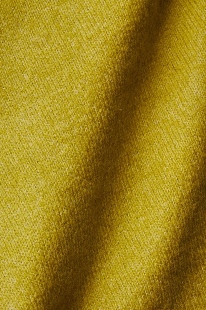 Pletený pulovr s rolákem, LEAF GREEN, detail image number 4