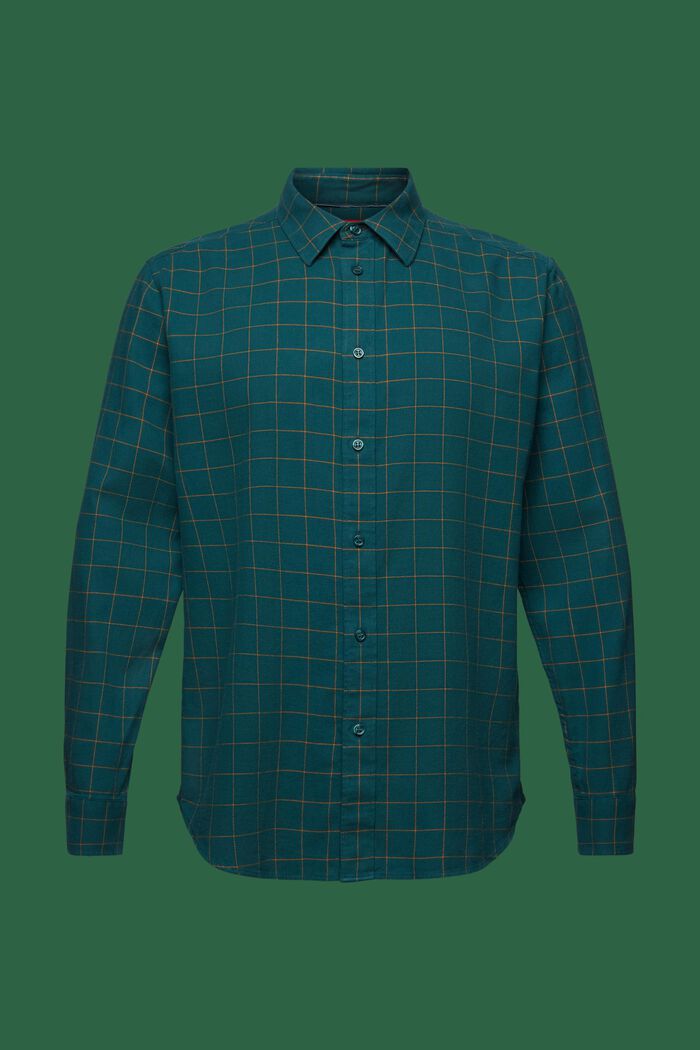 Flanelová károvaná košile, střih Regular Fit, EMERALD GREEN, detail image number 6