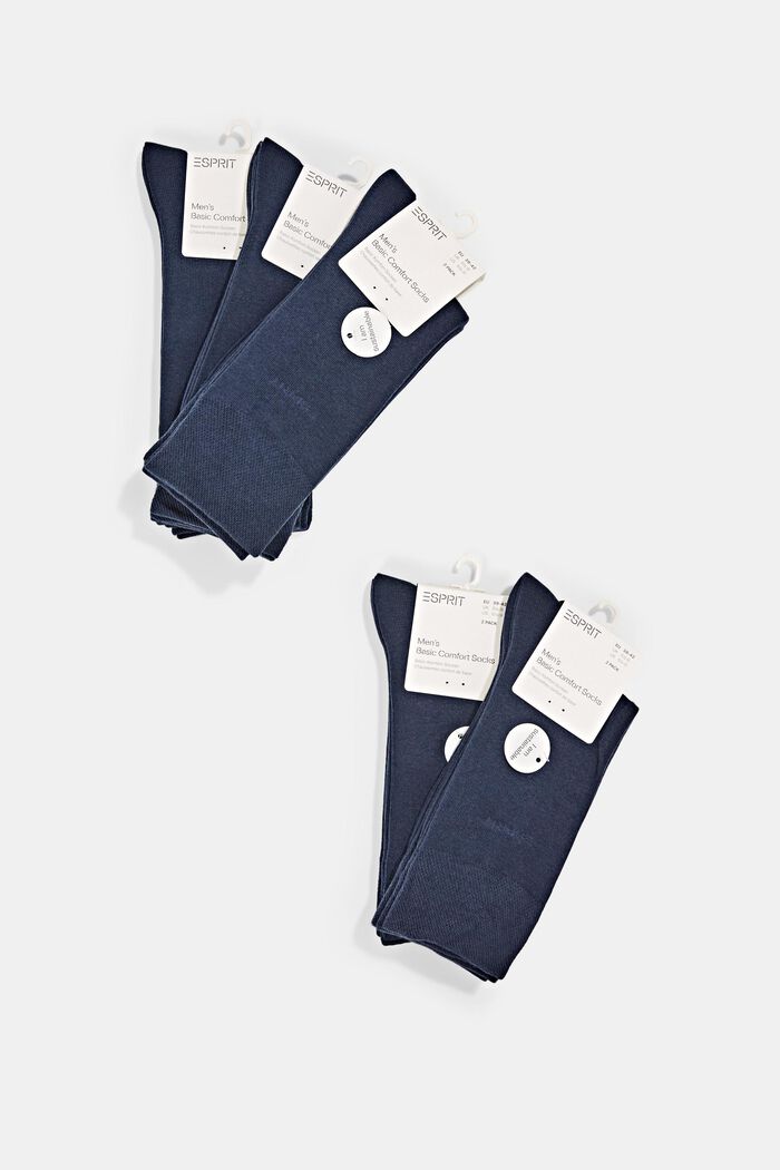 Ponožky ze směsi s bio bavlnou, 10 párů v balení, MARINE, detail image number 0