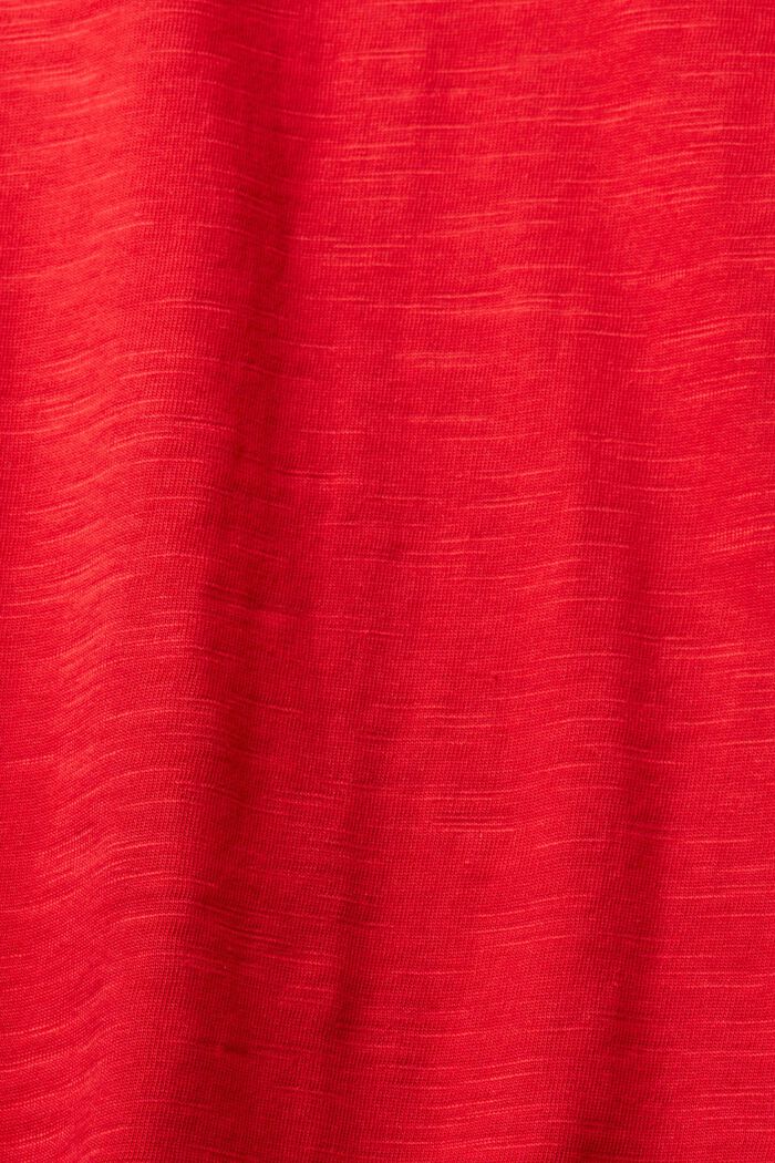 Bavlněné tričko s dlouhým rukávem, DARK RED, detail image number 1