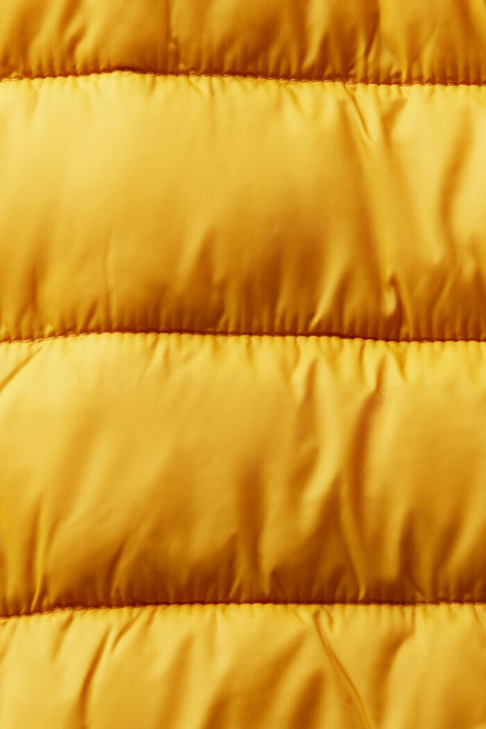 Prošívaná bunda s vysokým límcem, AMBER YELLOW, detail image number 6