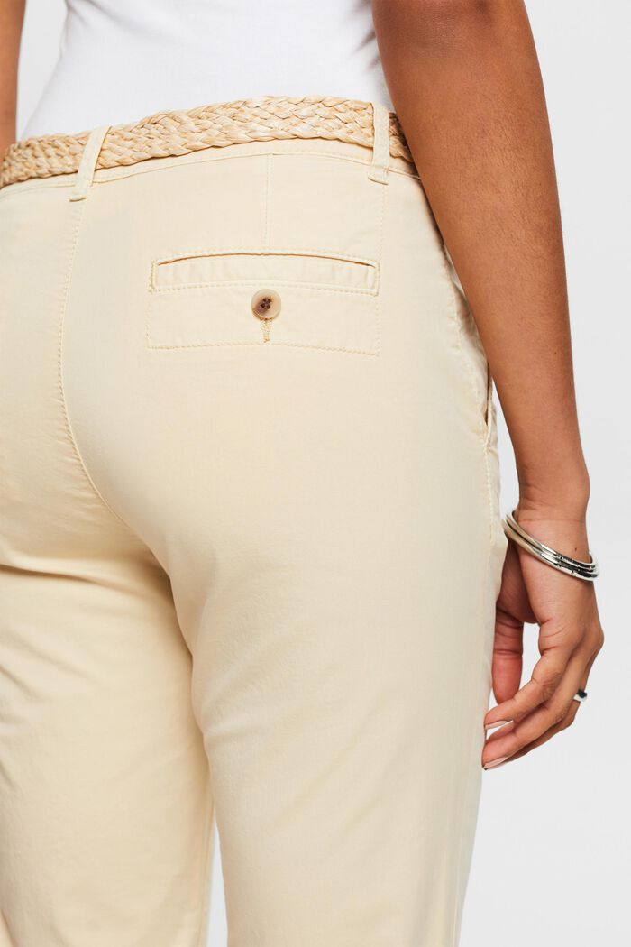Chino kalhoty s páskem, SAND, detail image number 3