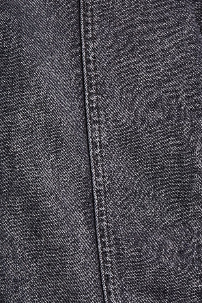 Džíny s ozdobnými švy, bio bavlna, BLACK DARK WASHED, detail image number 4