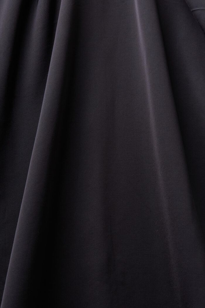 Saténové pouzdrové šaty bez rukávů, BLACK, detail image number 4