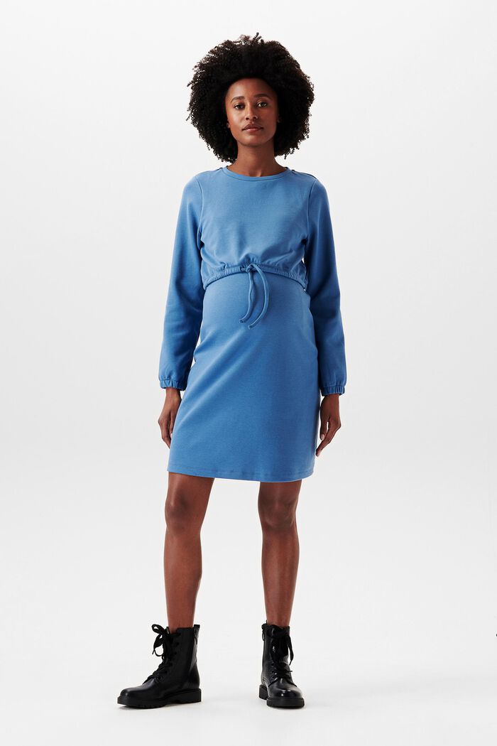 Midi šaty s úpravou na kojení, LENZING™ ECOVERO™, MODERN BLUE, detail image number 0