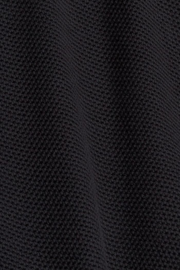 Basic pulovr ze 100% bavlny, BLACK, detail image number 4