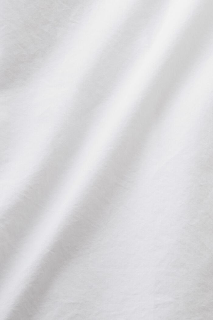 Košile s krátkým rukávem, z bavlněného popelínu, WHITE, detail image number 4