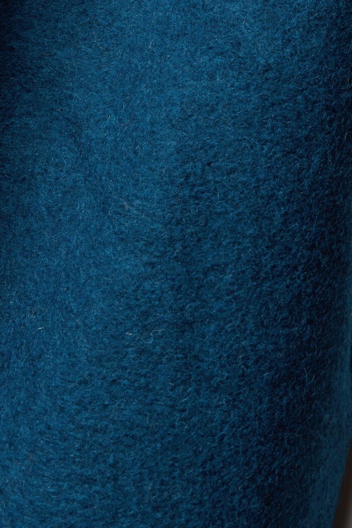Kabát s vlnou, PETROL BLUE, detail image number 4
