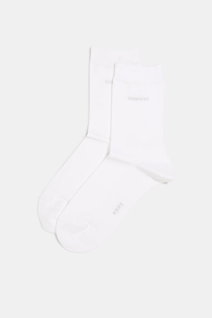 Balení 2 párů ponožek ze směsi s bio bavlnou, WHITE, detail image number 0