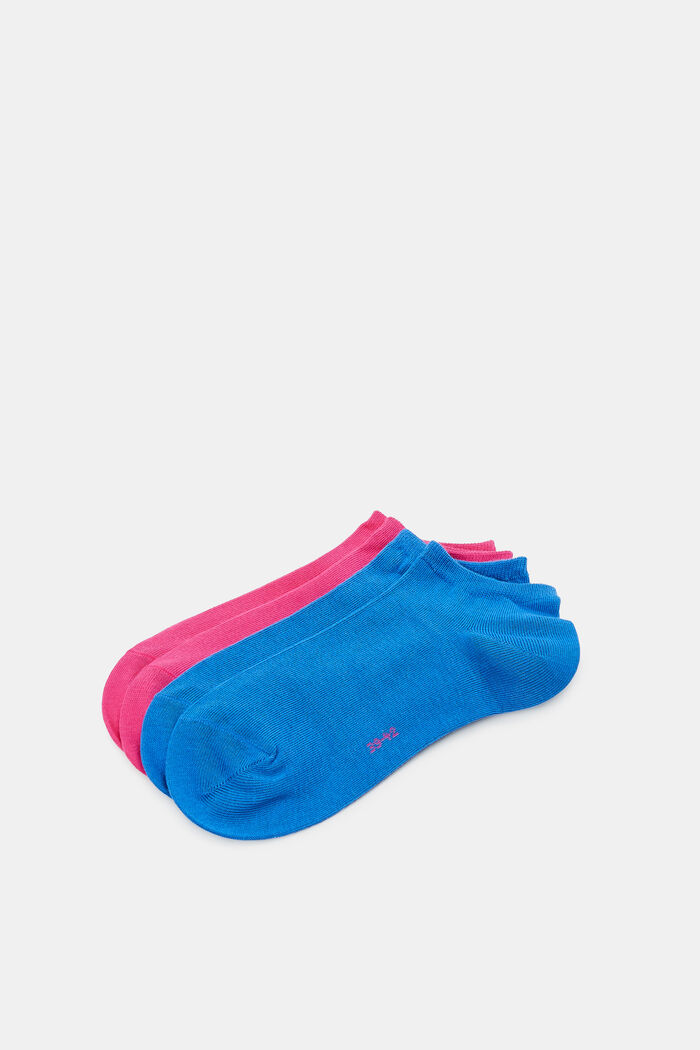 Kotníkové ponožky, 2 páry v balení, PINK/BLUE, detail image number 0