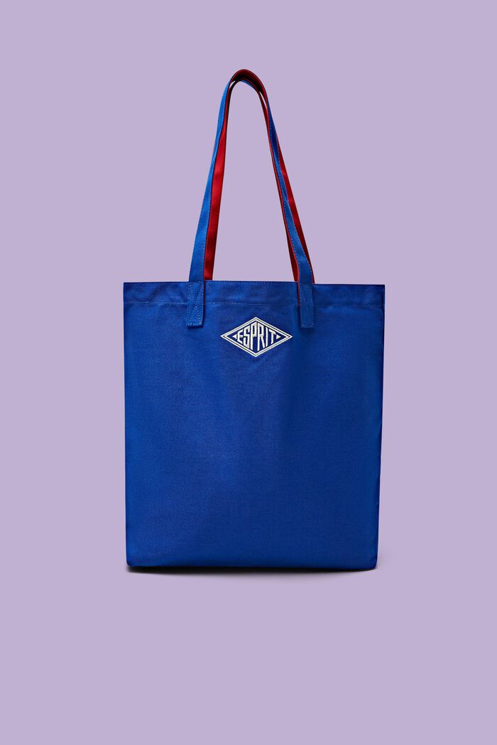 Bavlněná kabelka tote bag s logem, BRIGHT BLUE, detail image number 0