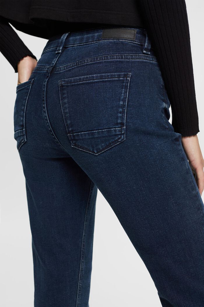 Strečové džíny se středně vysokým pasem, BLUE BLACK, detail image number 2