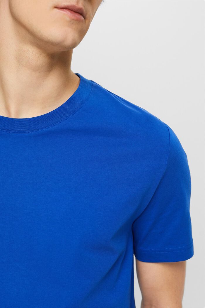 Žerzejové tričko s kulatým výstřihem, BRIGHT BLUE, detail image number 2