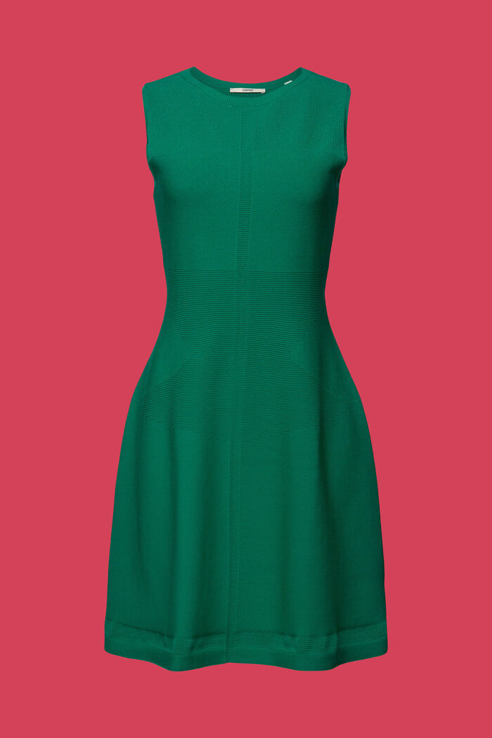 Pletené mini šaty, GREEN, detail image number 6