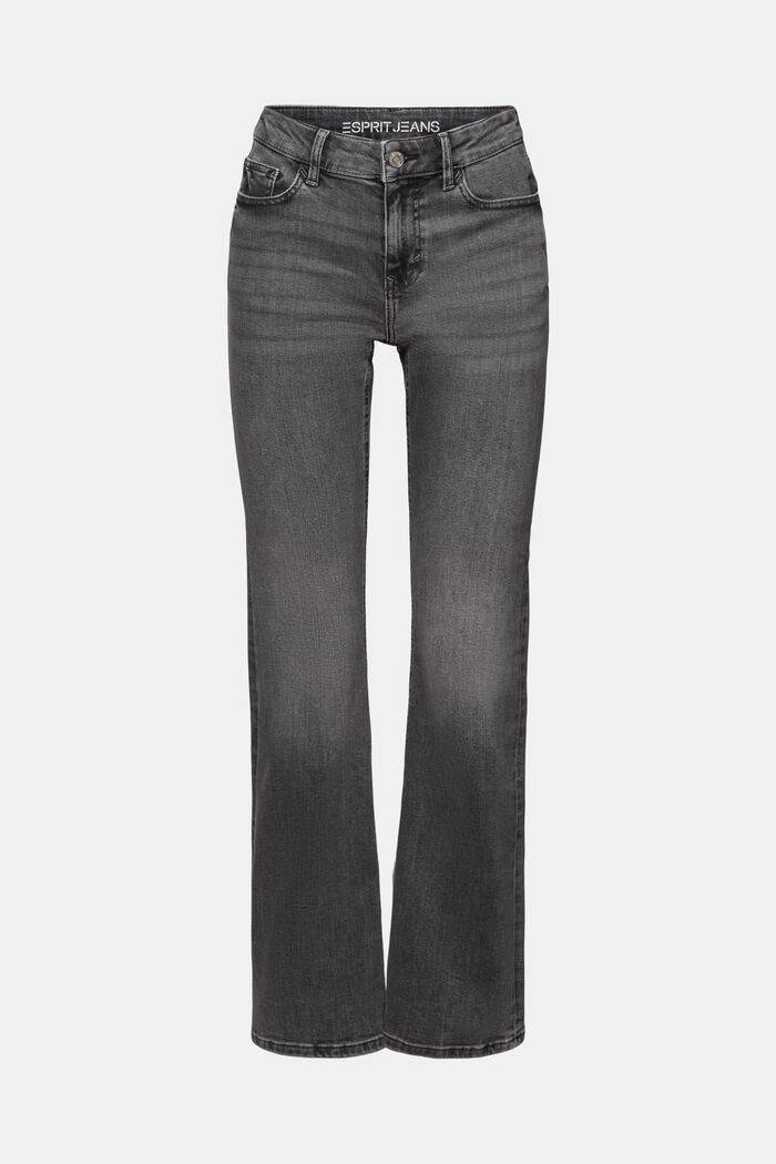 Bootcut džíny se středně vysokým pasem, GREY MEDIUM WASHED, detail image number 6