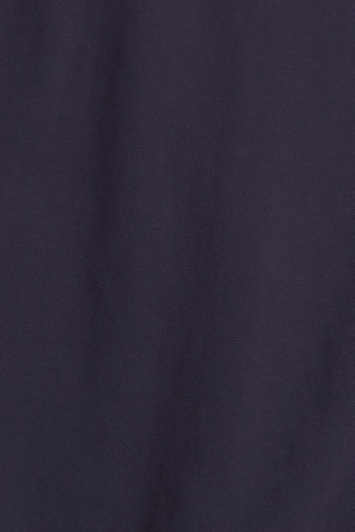 Žerzejové tričko s knoflíkovou lištou, NAVY, detail image number 4