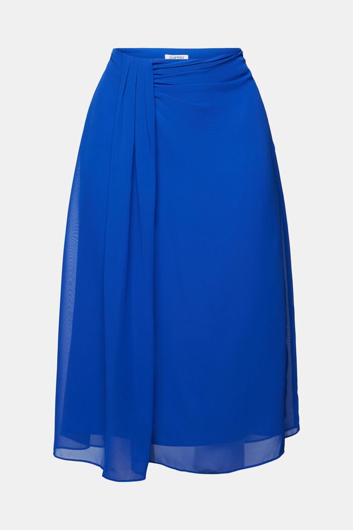 Midi sukně ze šifonu, BRIGHT BLUE, detail image number 5