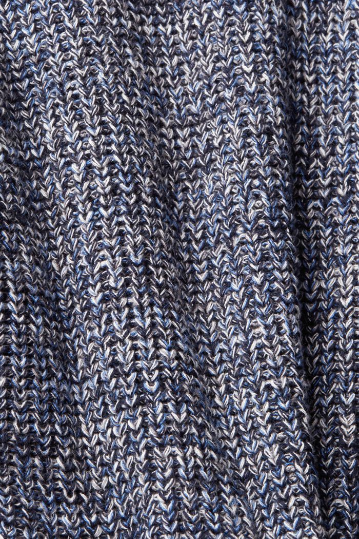 Vícebarevný pletený pulovr, NAVY, detail image number 4