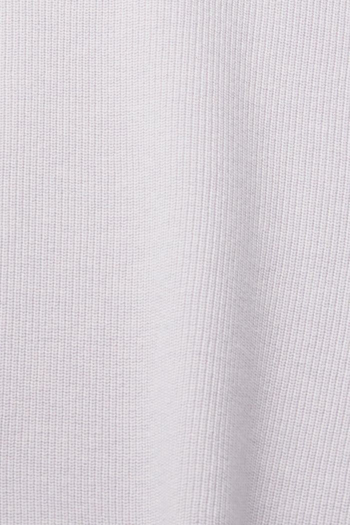 Pulovr s kulatým výstřihem, 100 % bavlna, LAVENDER, detail image number 1